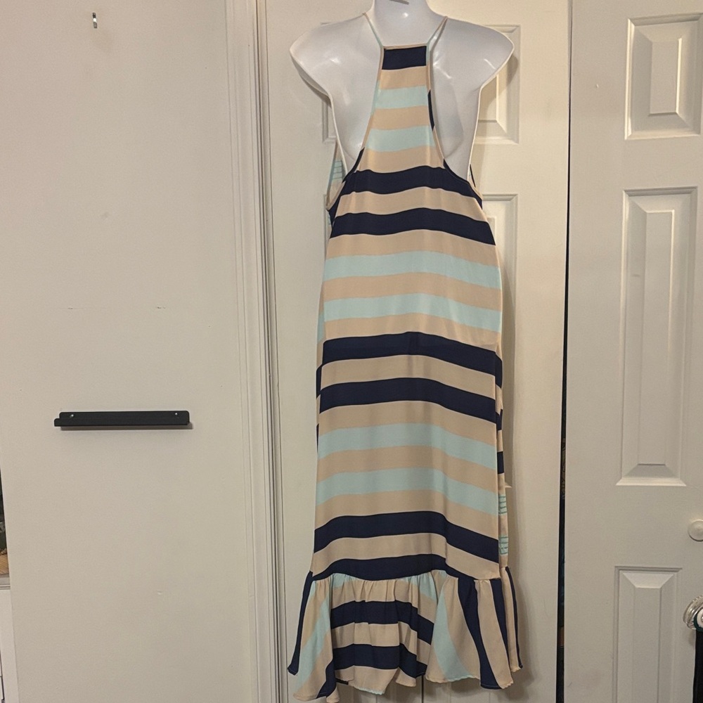 Victoria's Secret Navy and Beige Striped Dress - Picture 2 of 8
